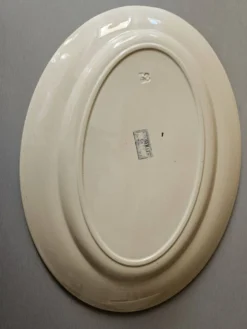 Grand plat ovale ancien Sarreguemines – modèle Goseilles