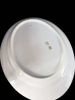 Grand plat ovale en porcelaine de Limoges Bernardaud & Cie – Art Déco