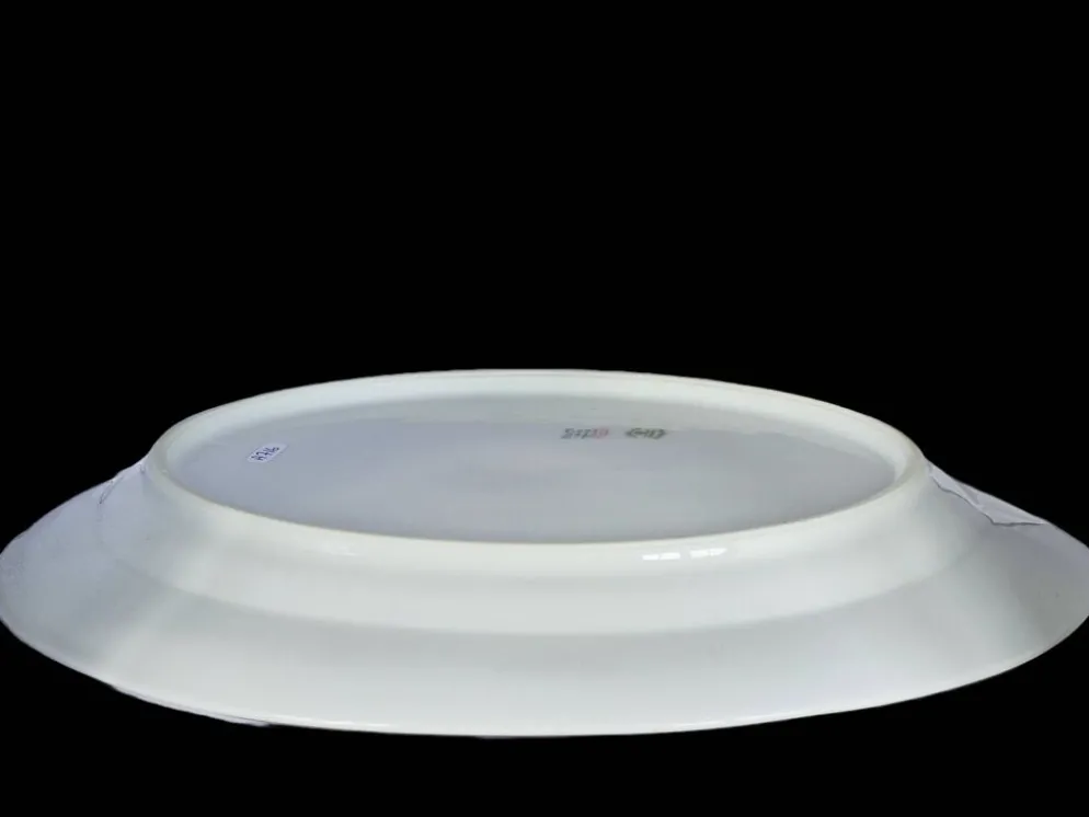 Grand plat ovale en porcelaine de Limoges Bernardaud & Cie – Art Déco