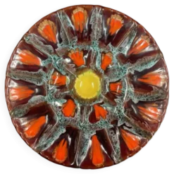 Grand plat ovale à huitres Vallauris, 35,5 cm