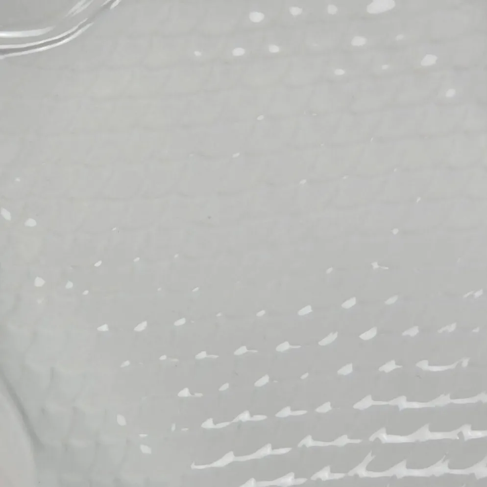 Grand plat poisson en porcelaine blanche, style Limoges