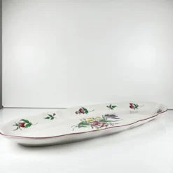 Grand plat à poisson modèle Réverbère par KG Lunéville