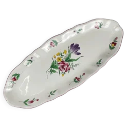 Grand plat à poisson modèle Réverbère par KG Lunéville