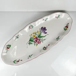 Grand plat à poisson modèle Réverbère par KG Lunéville