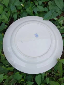 Grand plat rond ancien Badonviller