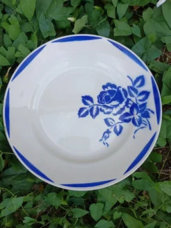 Grand plat rond ancien Badonviller