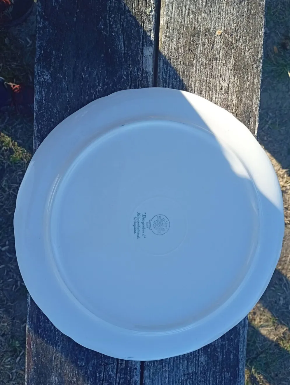Grand plat rond vintage année 1950 Villeroy & boch série burgenland