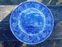 Grand plat rond vintage année 1950 Villeroy & boch série burgenland