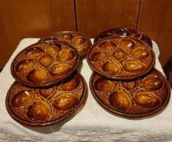 Grand Plat St Clément et ses 6 assiettes à huîtres