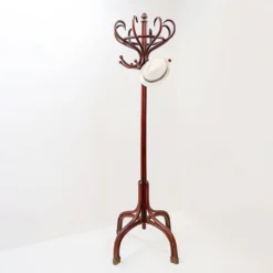 Grand portemanteau "Perroquet" en bois courbé style Thonet – Début du 20ème siècle