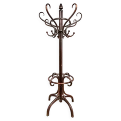 Grand portemanteau perroquet en hêtre courbé attribué à Thonet – fin XIXe s