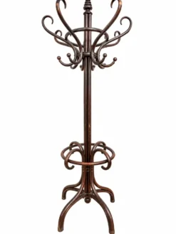 Grand portemanteau perroquet en hêtre courbé attribué à Thonet – fin XIXe s