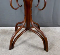 Grand porte-manteau perroquet en hêtre courbé, goût Thonet – début XXe
