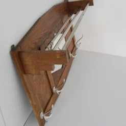 Grand porte manteaux / Porte chapeaux mural Art Déco 1920 vintage