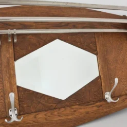 Grand porte manteaux / Porte chapeaux mural Art Déco 1920 vintage