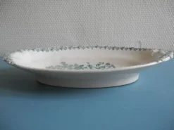 grand ravier ancien faïence Onnaing Moisson antique french earthenware dish