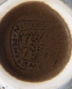 Grand saladier et 6 tasses faïencerie Niderviller