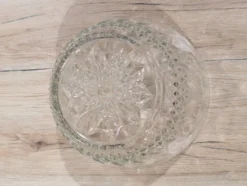 Grand Saladier Verre Taille Cristal Longchamp Diamant Vintage