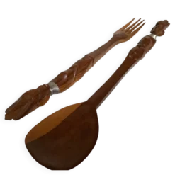 Grands couverts en bois africain