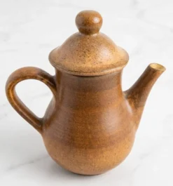 Grand service de table vintage en grès émaillé moucheté – Années 70