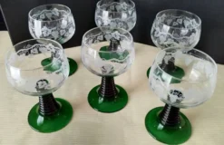6 Grands verres à dégustation de vin d'Alsace
