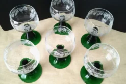 6 Grands verres à dégustation de vin d'Alsace