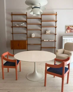 Grand système mural modulaire en teck par Kai Kristiansen, Danemark, années 1960.