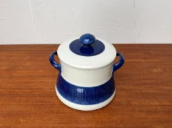 Grand Terrine Couvercle de Pot Suédois du Milieu du Siècle Koka Blue Bla par Hertha Bengtson pour Rörstrand, années 1950