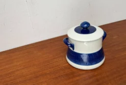 Grand Terrine Couvercle de Pot Suédois du Milieu du Siècle Koka Blue Bla par Hertha Bengtson pour Rörstrand, années 1950
