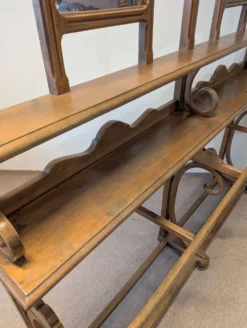Grand vestiaire Art Nouveau en bois courbé, vers 1900