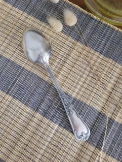 Grosse cuillère en métal argenté
