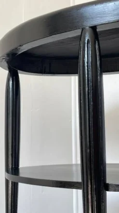 Gueridon console bois noir art déco