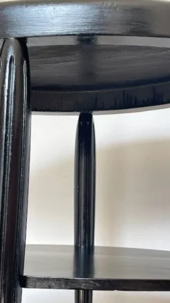 Gueridon console bois noir art déco