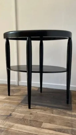 Gueridon console bois noir art déco