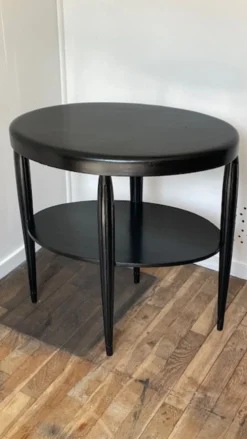 Gueridon console bois noir art déco