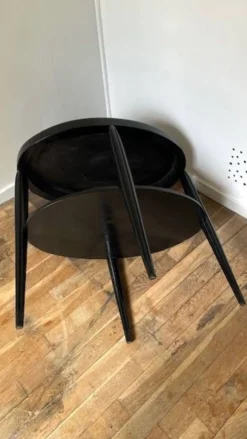 Gueridon console bois noir art déco