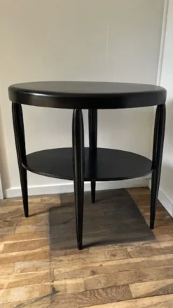 Gueridon console bois noir art déco