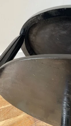 Gueridon console bois noir art déco