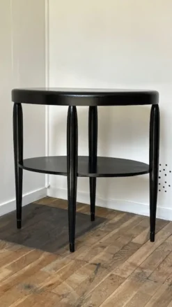 Gueridon console bois noir art déco