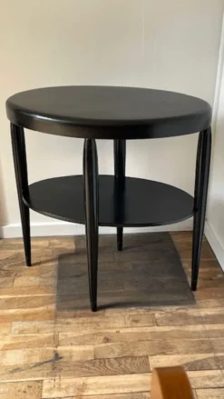 Gueridon console bois noir art déco
