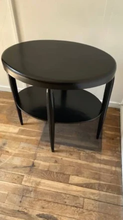 Gueridon console bois noir art déco