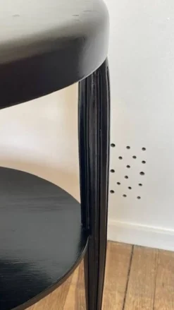 Gueridon console bois noir art déco