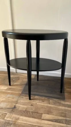 Gueridon console bois noir art déco