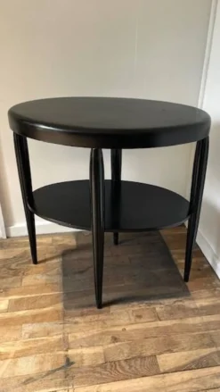 Gueridon console bois noir art déco