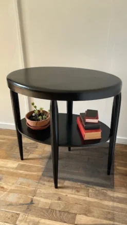 Gueridon console bois noir art déco