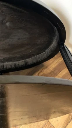 Gueridon console bois noir art déco