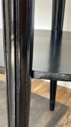 Gueridon console bois noir art déco