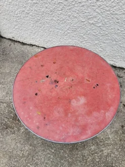 Gueridon de bistrot rond pied en fonte n°8