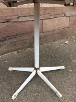 Guéridon métal jardin bistrot 1960 vintage metal iron table garden