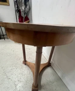 Guéridon rond de style Empire en merisier XIX siècle